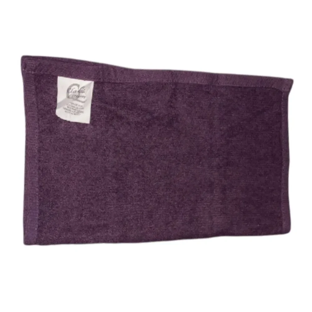 Vintage PEACE Towel Set Purple Gold Embroidered Decorate Bath
